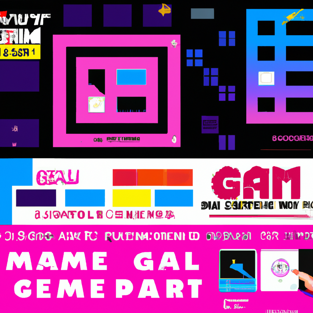 Level thumbnail with neon palette