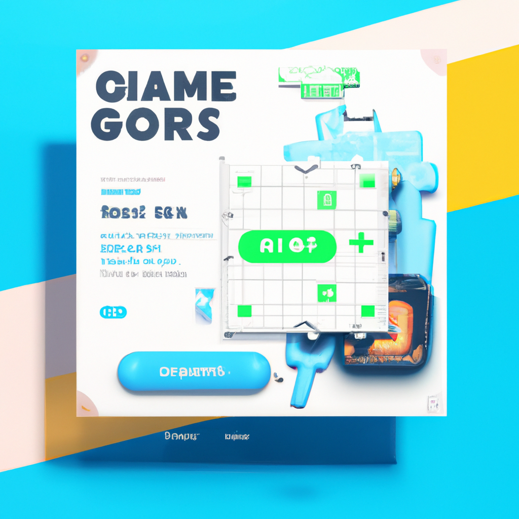 HUD mock with score and neon icons